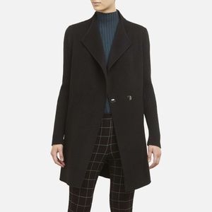 Kenneth Cole Knit Sleeve Sweater Coat